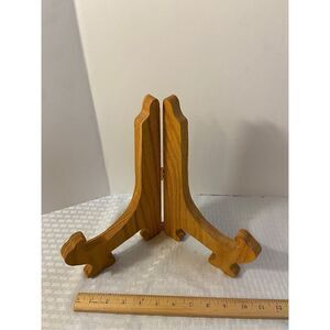 Wooden book holder cookbook Bible 13.5"x11"‎